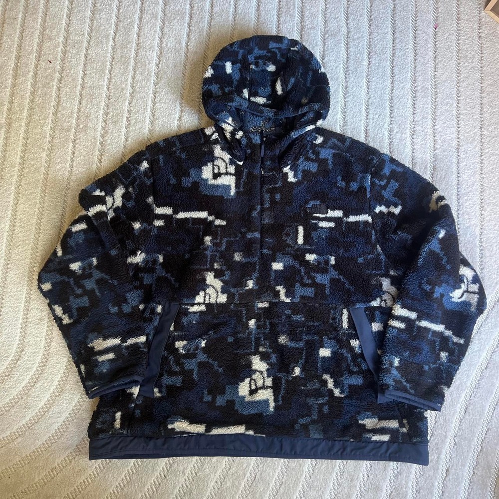 The North Face Campshire NF0A84HX Men's Summit Navy Fleece Hoodie Jacket XXL